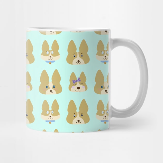 Cute Corgis Allover Pattern by KelseyLovelle